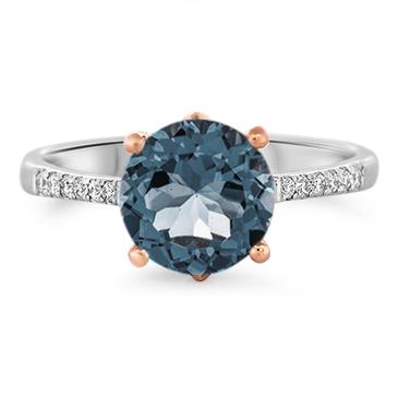 Prima London Blue Topaz & Diamond Ring Prima London Blue Topaz & Diamond Ring