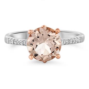 Prima Morganite & Diamond Ring Prima Morganite & Diamond Ring