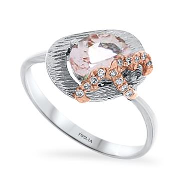 Prima Morganite & Diamond Ring Prima Morganite & Diamond Ring