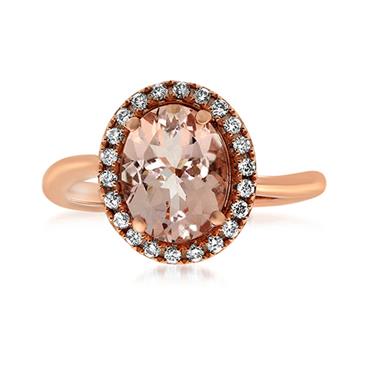Prima Morganite & Diamond Ring Prima Morganite & Diamond Ring