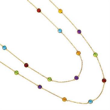 Prima Multi Gemstone Necklace Prima Multi Gemstone Necklace