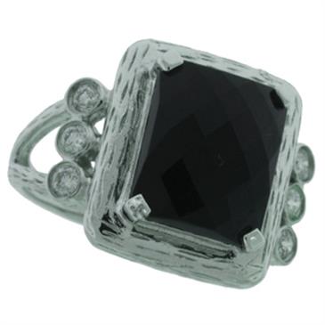 Prima Onyx And Diamond Ring Prima Onyx And Diamond Ring