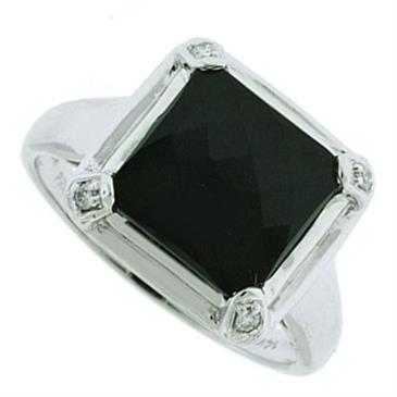 Prima Onyx & Diamond Ring Prima Onyx & Diamond Ring