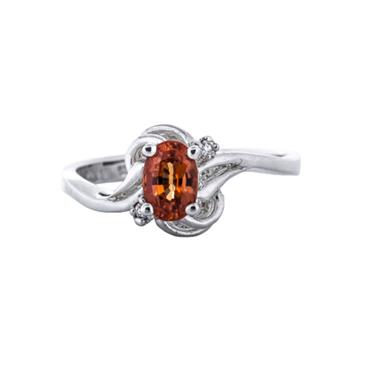 Prima Orange Sapphire & Diamond Ring Prima Orange Sapphire & Diamond Ring