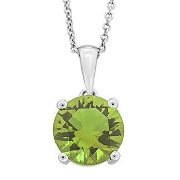 Prima Peridot 8mm Round Pendant Prima Peridot 8mm Round Pendant