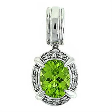 Prima Peridot & Diamond Pendant Prima Peridot & Diamond Pendant