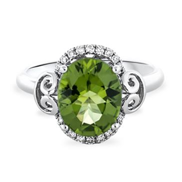 Prima Peridot & Diamond Ring Prima Peridot & Diamond Ring