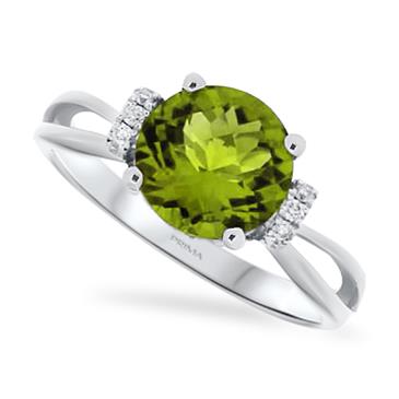 Prima Peridot & Diamond Ring Prima Peridot & Diamond Ring