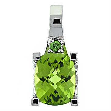 Prima Peridot,Tsavorite & Diamond Pendant Prima Peridot,Tsavorite & Diamond Pendant