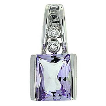 Prima Pink Amethyst & Diamond Pendant Prima Pink Amethyst & Diamond Pendant