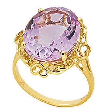 Prima Pink Ametyst Ring Prima Pink Ametyst Ring