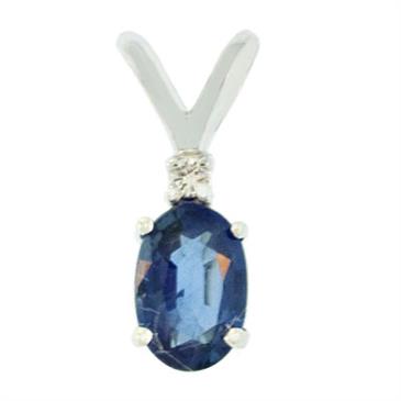 Prima Sapphire & Diamond Pendant Prima Sapphire & Diamond Pendant