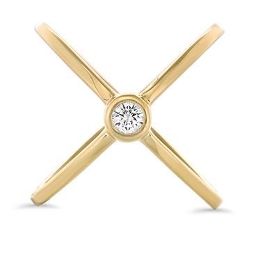 Prima Single Diamond X Ring Prima Single Diamond X Ring