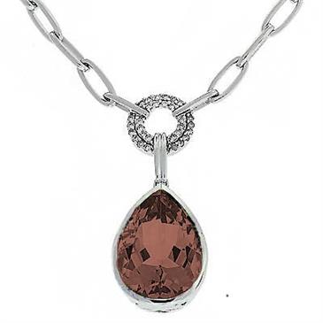 Prima Smokey Quartz & Diamond Necklace Prima Smokey Quartz & Diamond Necklace