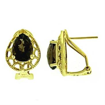 Prima Smokey Quartz Earrings Prima Smokey Quartz Earrings