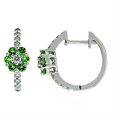 Prima Tsavorite & Diamond Earrings Prima Tsavorite & Diamond Earrings