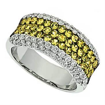 Prima Yellow Sapphire & Diamond Ring