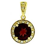 Prima   Garnet & Diamond Pendant