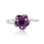 Prima Amethyst Coated Flower Ring