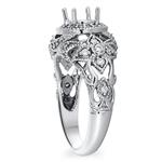 Antique Style Diamond Engagement Ring