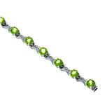 Prima Diamond And Peridot Bracelet