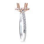 Diamond Engagement Ring (1.00ct RG Head/WG Shank)