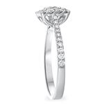 Diamond Square Cluster Ring