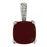Prima Garnet & Diamond Pendant