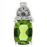 Prima Peridot & Diamond Pendant